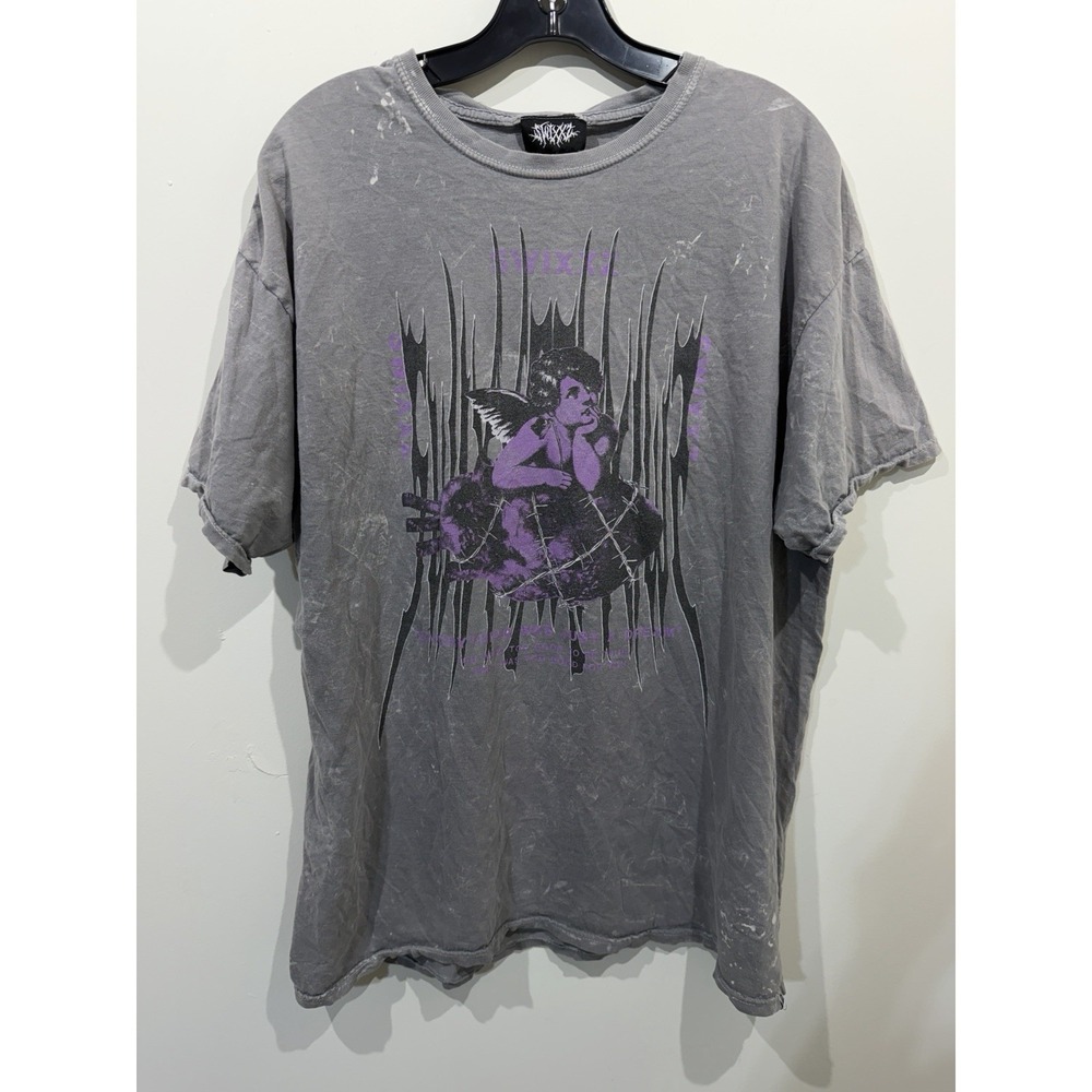 Swixxz Limited Edition Maggie Lindemann Just a Dream Tee Shirt Acid Wash Size XL